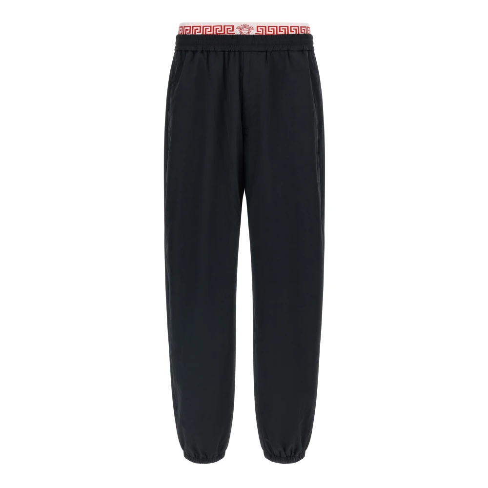 Versace , Sweatpants, Male, Black, L, Sports Trousers