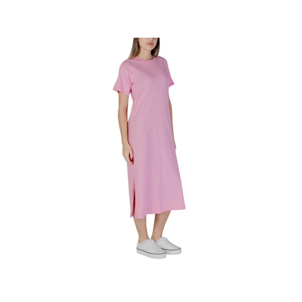 b.Young Multicolor Katoenen Midi Jurk Casual Multicolor Dames