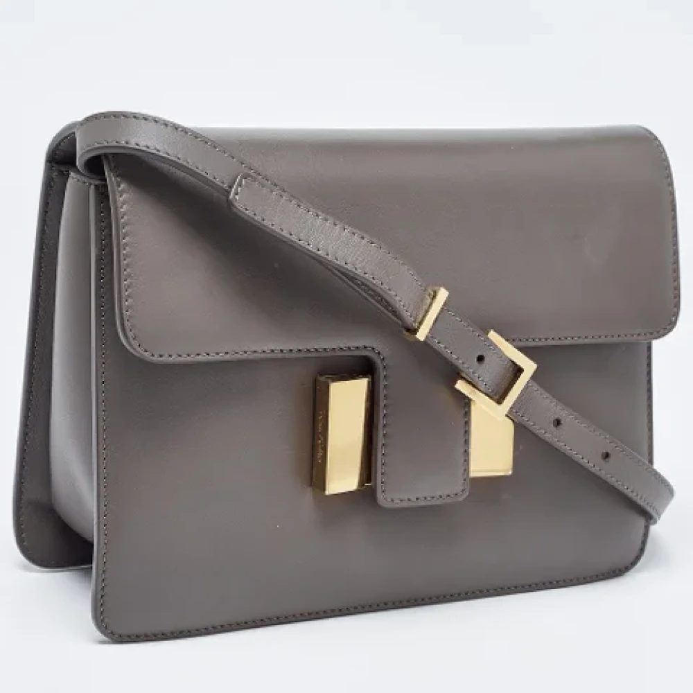 Tom Ford Pre-owned Leather shoulder-bags Gray Dames