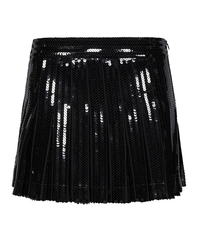 jupe-courte-noire-a-sequins-brodes