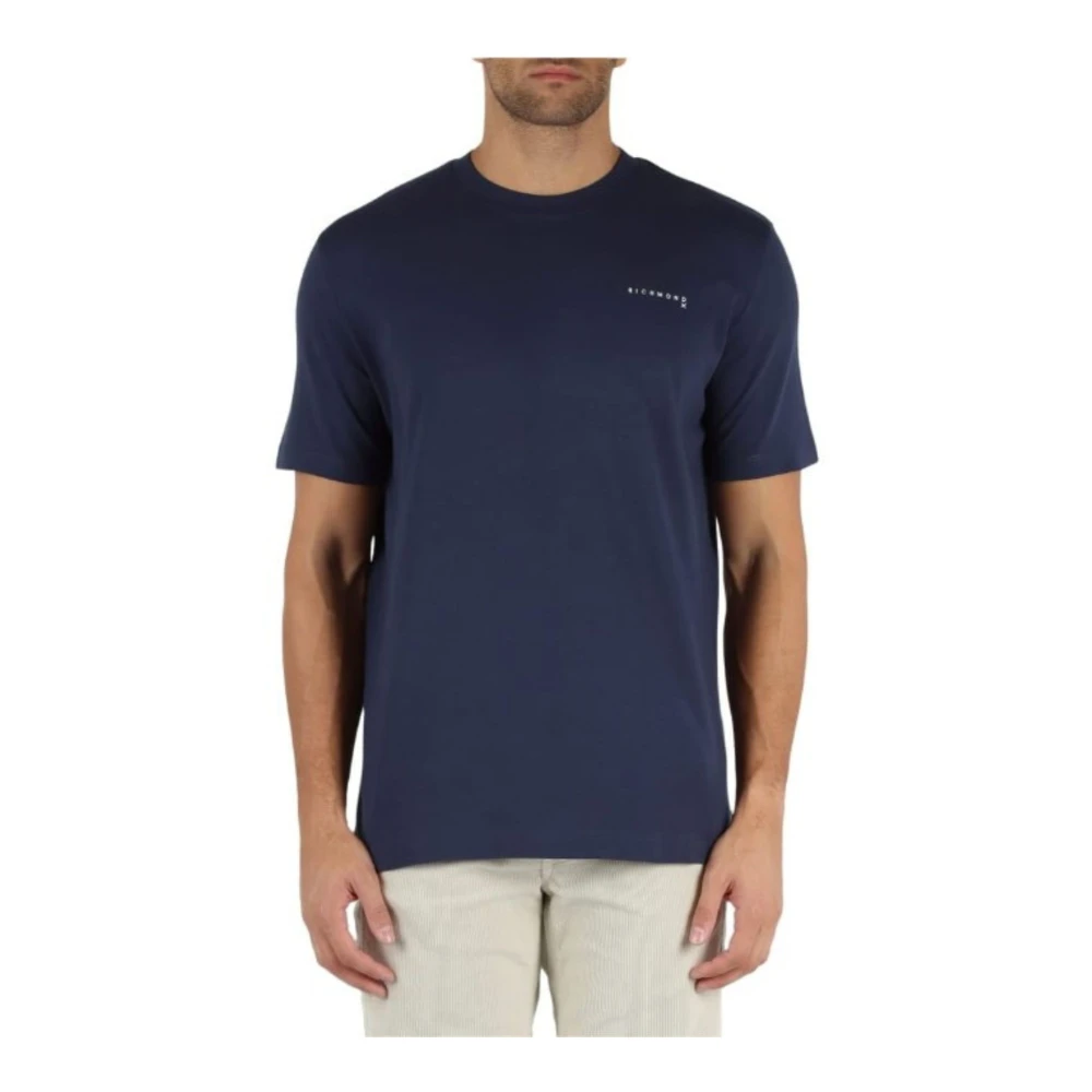 John Richmond Herr Logo T-shirt Blue, Herr