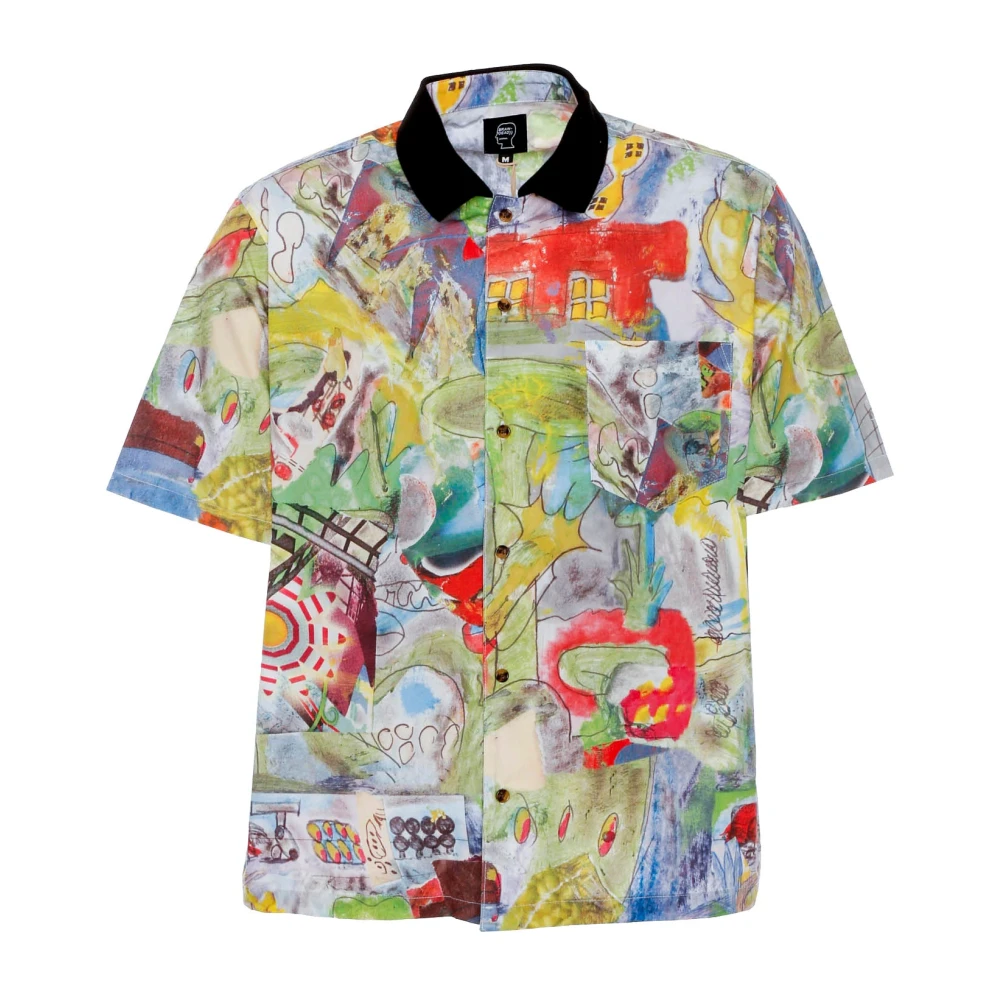 Brain Dead Leomis World Shirt Multicolor Heren