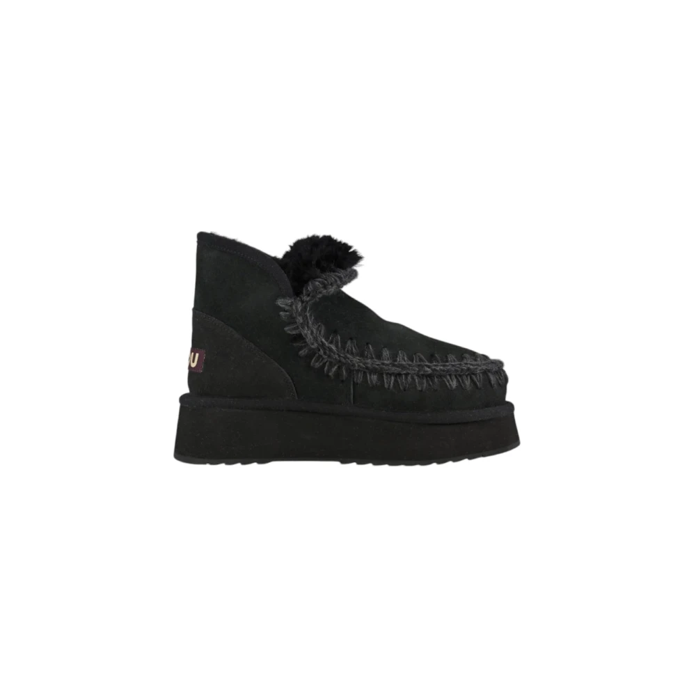 Mou Women's Black Platform Eskimo Boots