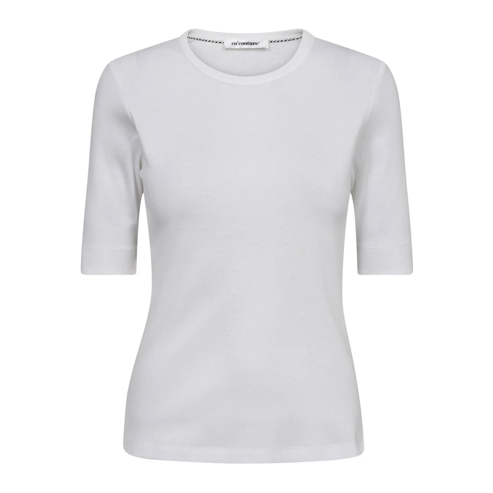 Co'couture Vrouw Wit Tops Dames, Xs, Katoen, Te Korte Mouw Tee Top