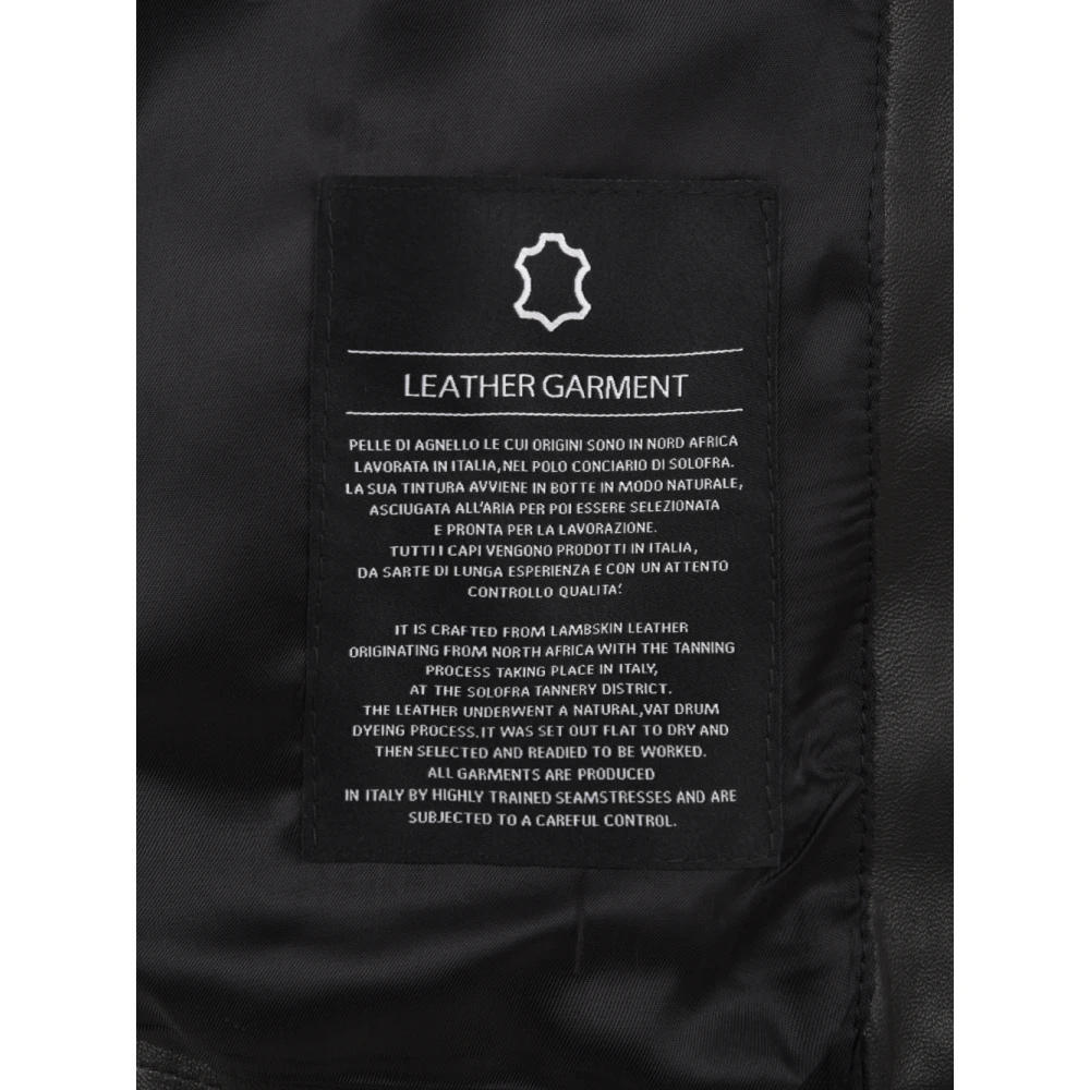 add Leather Jackets Black Dames