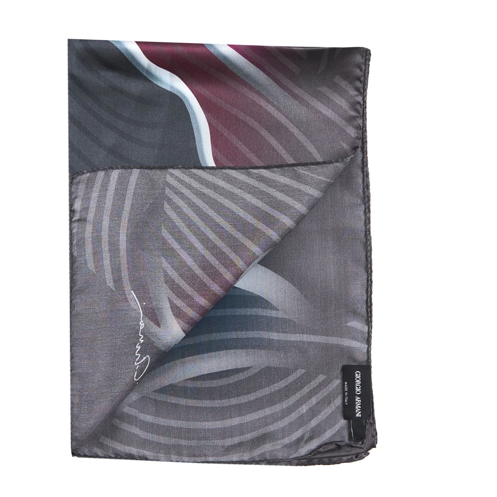 Giorgio Armani Zwarte Sjaals Collectie Multicolor Dames