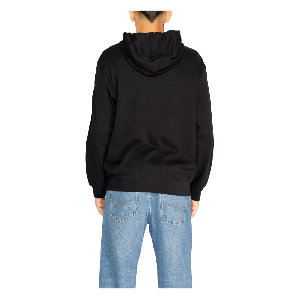Armani Exchange Zwarte Hoodie met Rits Black Heren
