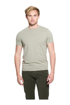 t-shirt-en-coton-vert-col-rond-manches-courtes