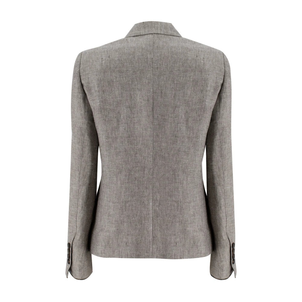 BRUNELLO CUCINELLI Klassieke Juweel Geborduurde Double-Breasted Jas Multicolor Dames