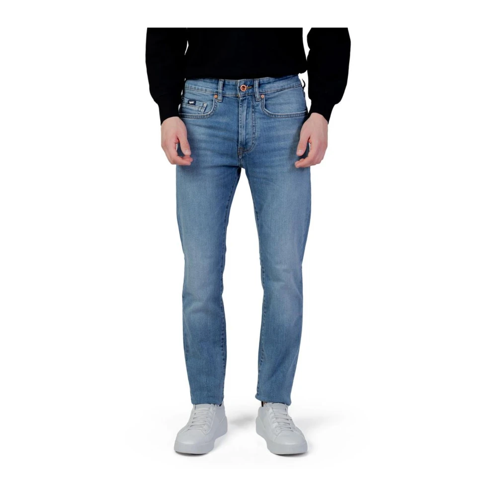 GAS Slim Jeans voor Mannen Herfst Winter Collectie Blue Heren