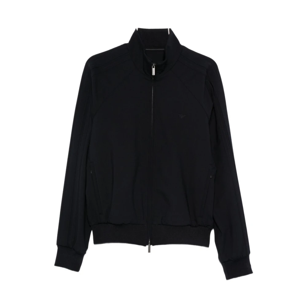 Emporio Armani Men's Black Zip-Throughs, 2XL, Capsule Pre Coats