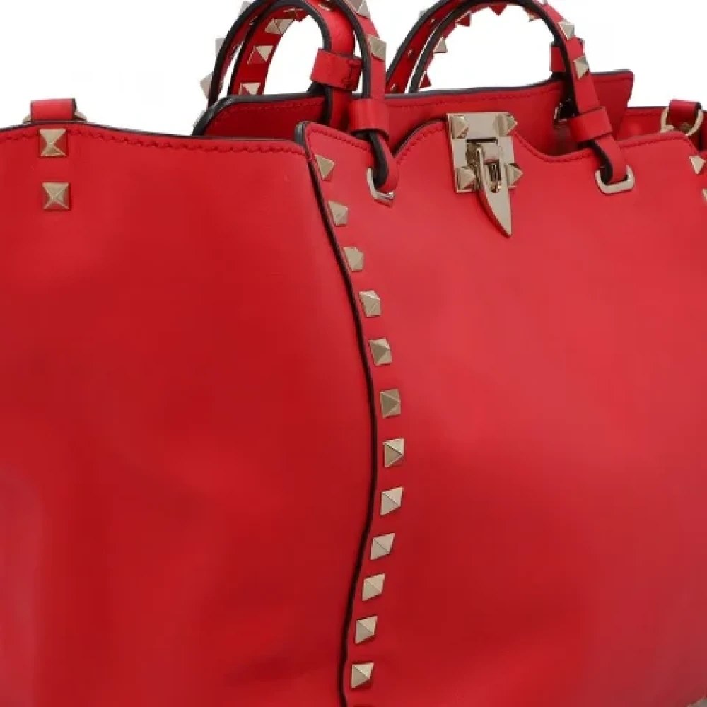 Valentino Vintage Pre-owned Leather shoppers Red Dames