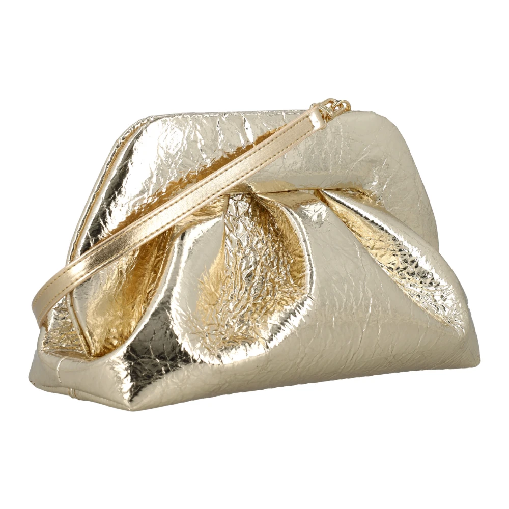 THEMOIRè Gouden Tia Clutch Vegan Leren Handtas Yellow Dames