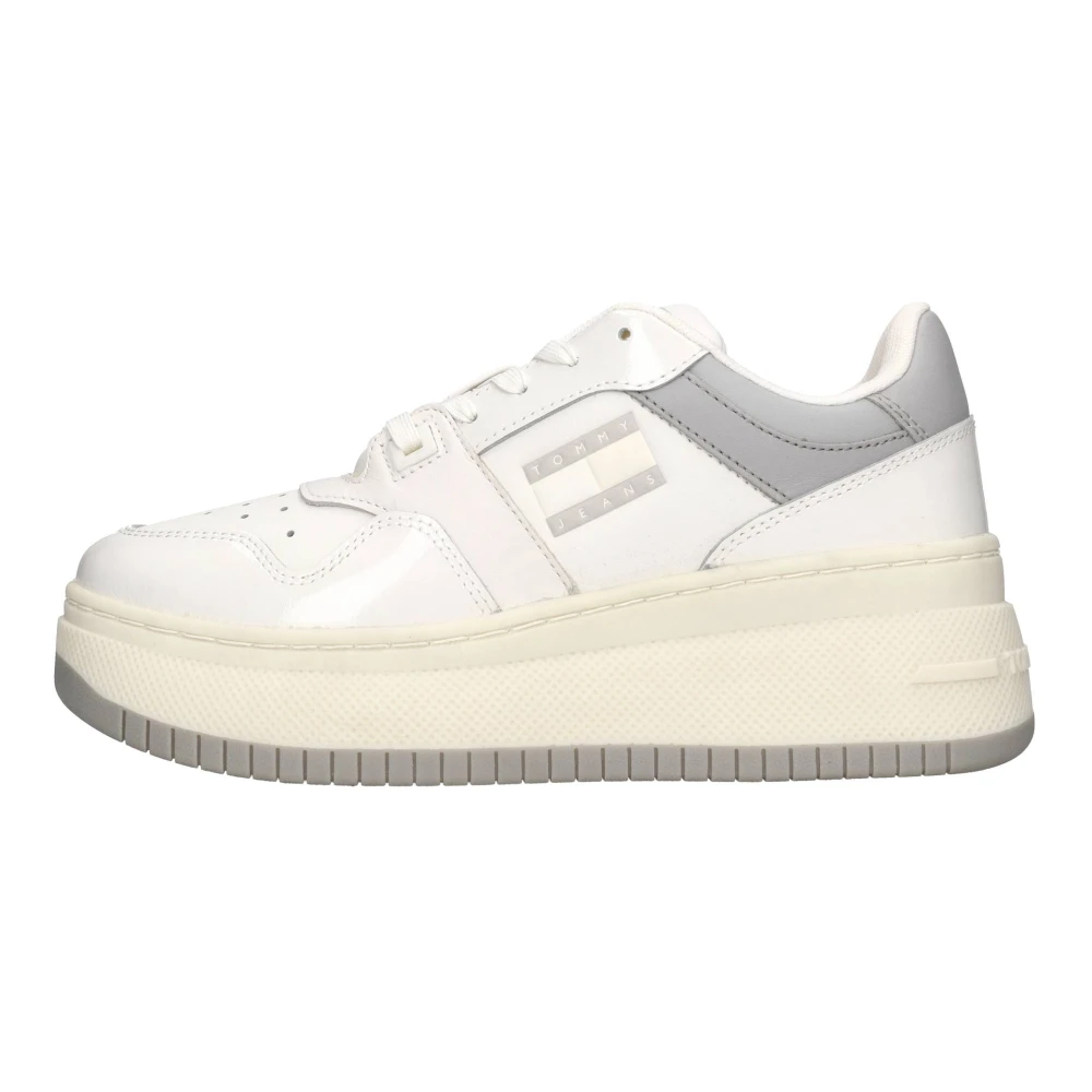 Tommy Jeans TJW Retro Basket Flatform Dames Schoenen Wit