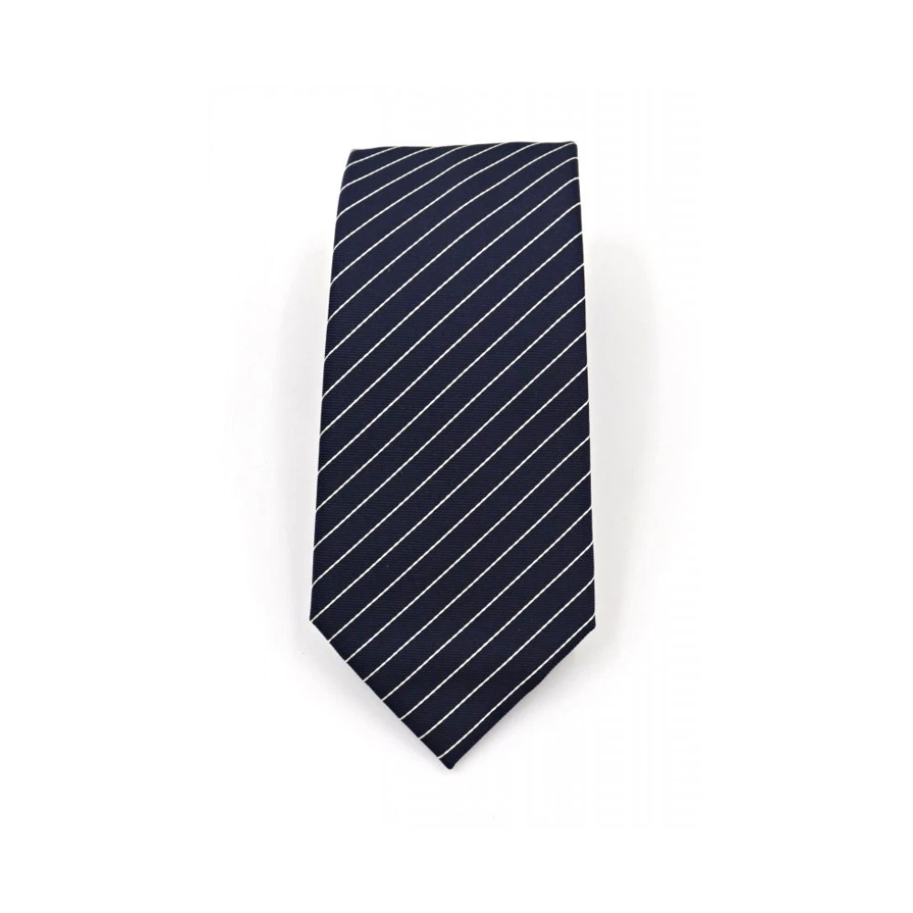 Emporio Armani Men's Blue Ties, One Size, Pure Silk Tie