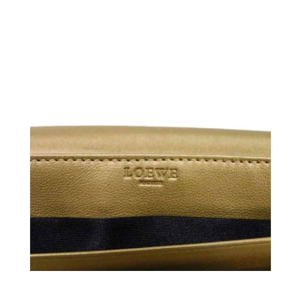 Loewe Pre-owned Leather wallets Yellow Dames