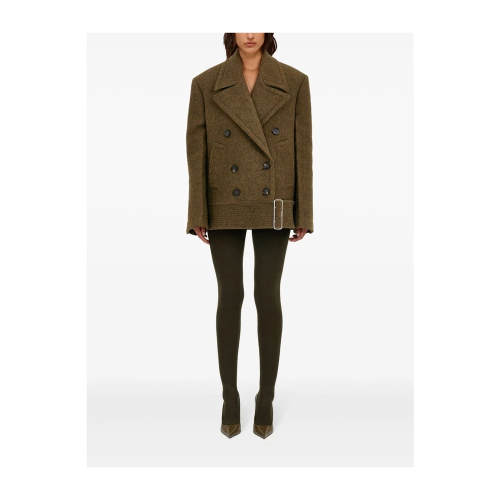 Salvatore Ferragamo Stijlvolle Jassen Collectie Green Dames