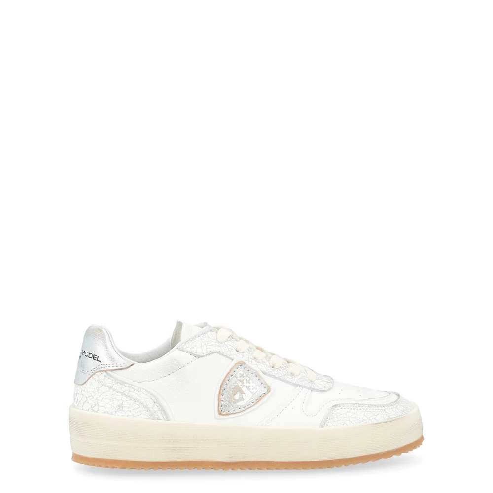 Philippe Model Stijlvolle Lage Sneakers Dames Schoenen Wit