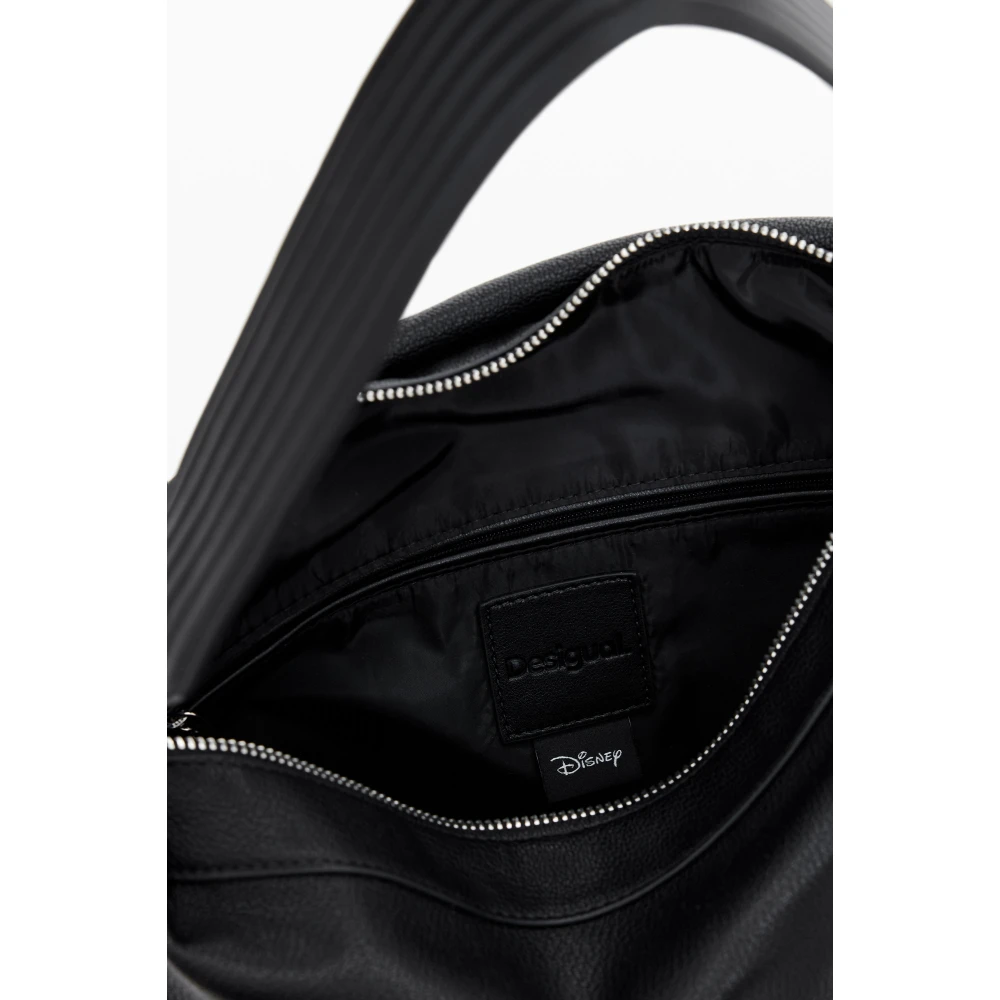 Desigual Zwarte Rugzak met Rits Black Dames