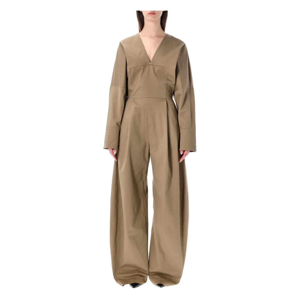 Thelatest Women's Brown Long Jumpsuit - Jumpsuits - Xs - Jumpsuits & Playsuits