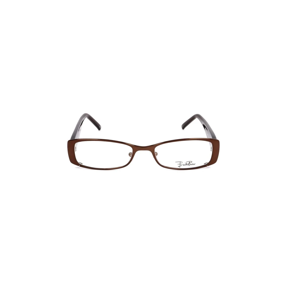 Pucci Brown Bicolor Metal Frames With Hazel Dial - Female - Glasses - One Size - Accessories