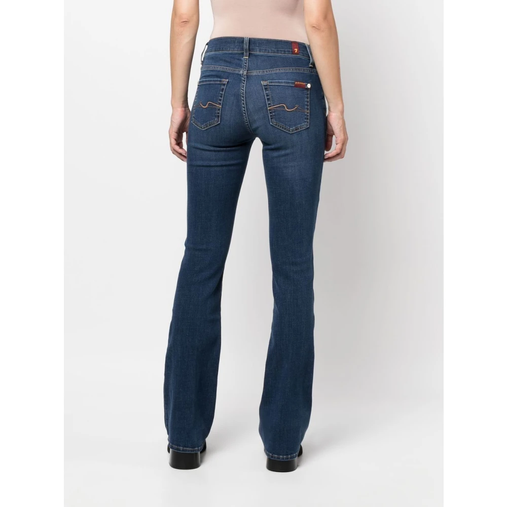 7 For All Mankind Bootcut B Air Duchess Mid Rise Jeans Blue Dames