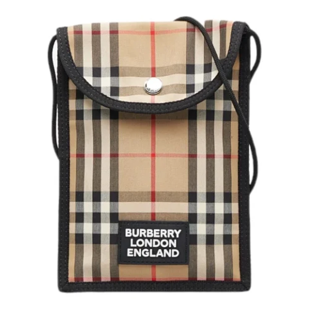Burberry Vintage Tweedehands Cross Body Tassen Beige Dames