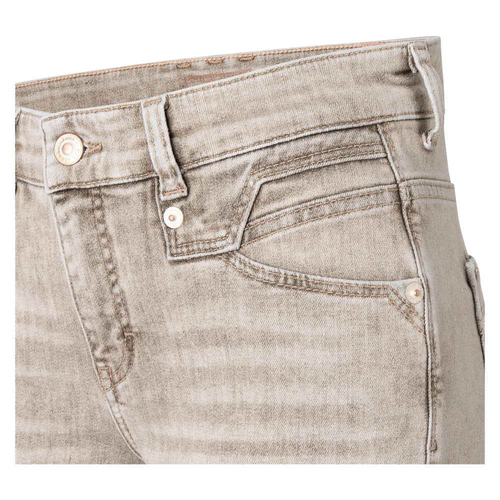 MAC Rijke Slimme Authentieke Denim Jeans Brown Dames