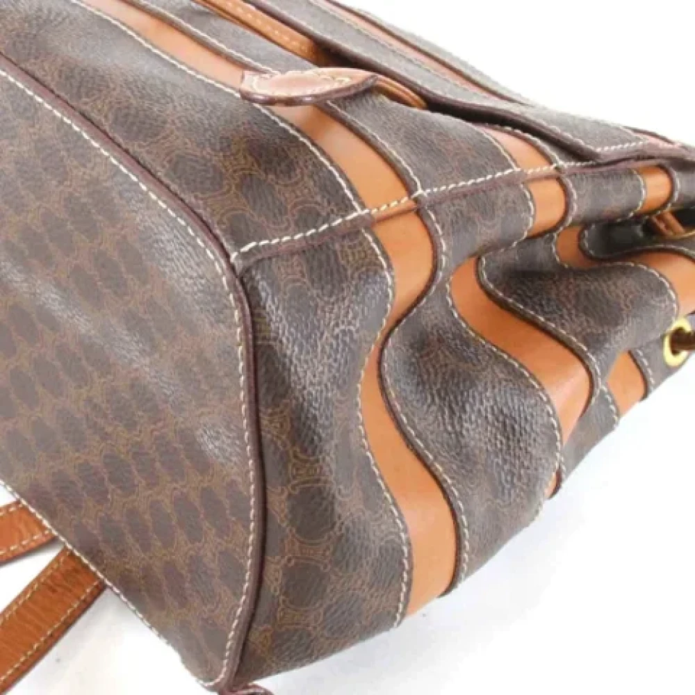 Celine Vintage Pre-owned Leather celine-bags Brown Dames