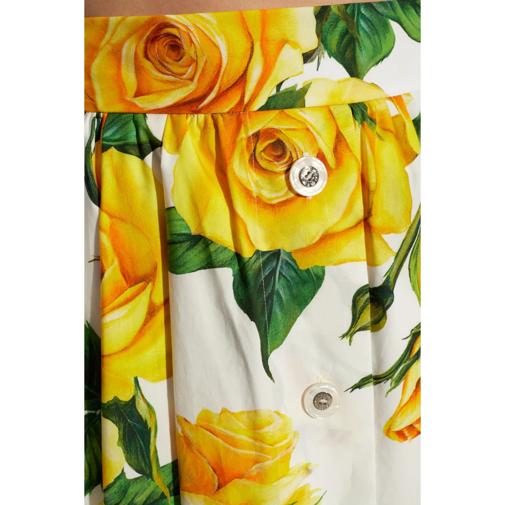 Dolce & Gabbana Rok met bloemenmotief Multicolor Dames