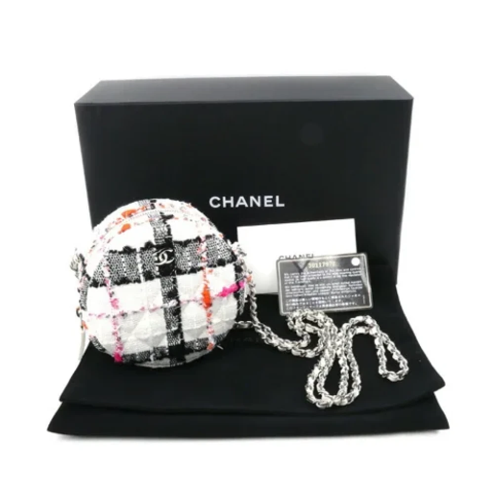 Chanel Vintage Pre-owned Fabric chanel-bags White Dames