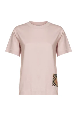 Check Label Bomull T-shirt