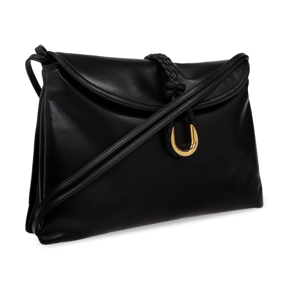 Bottega Veneta Schoudertas Liberta Medium Black Dames