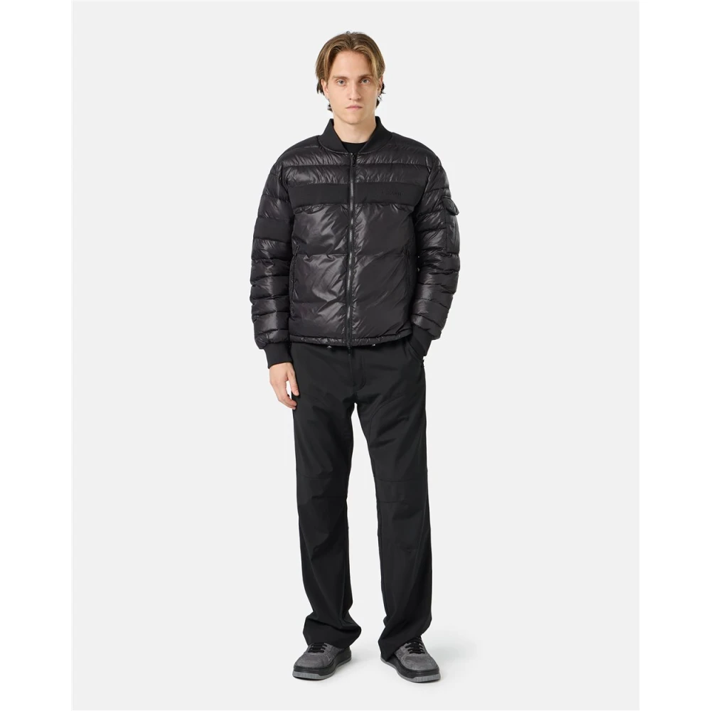 Iceberg Nylon jack met allover logo Black Heren