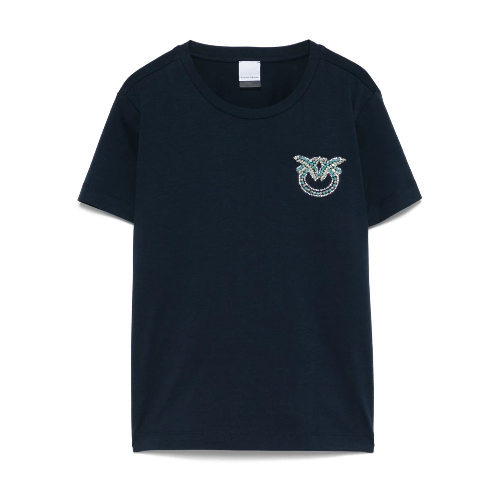 pinko Blauwe T-shirt en Polo Combo Blue Dames