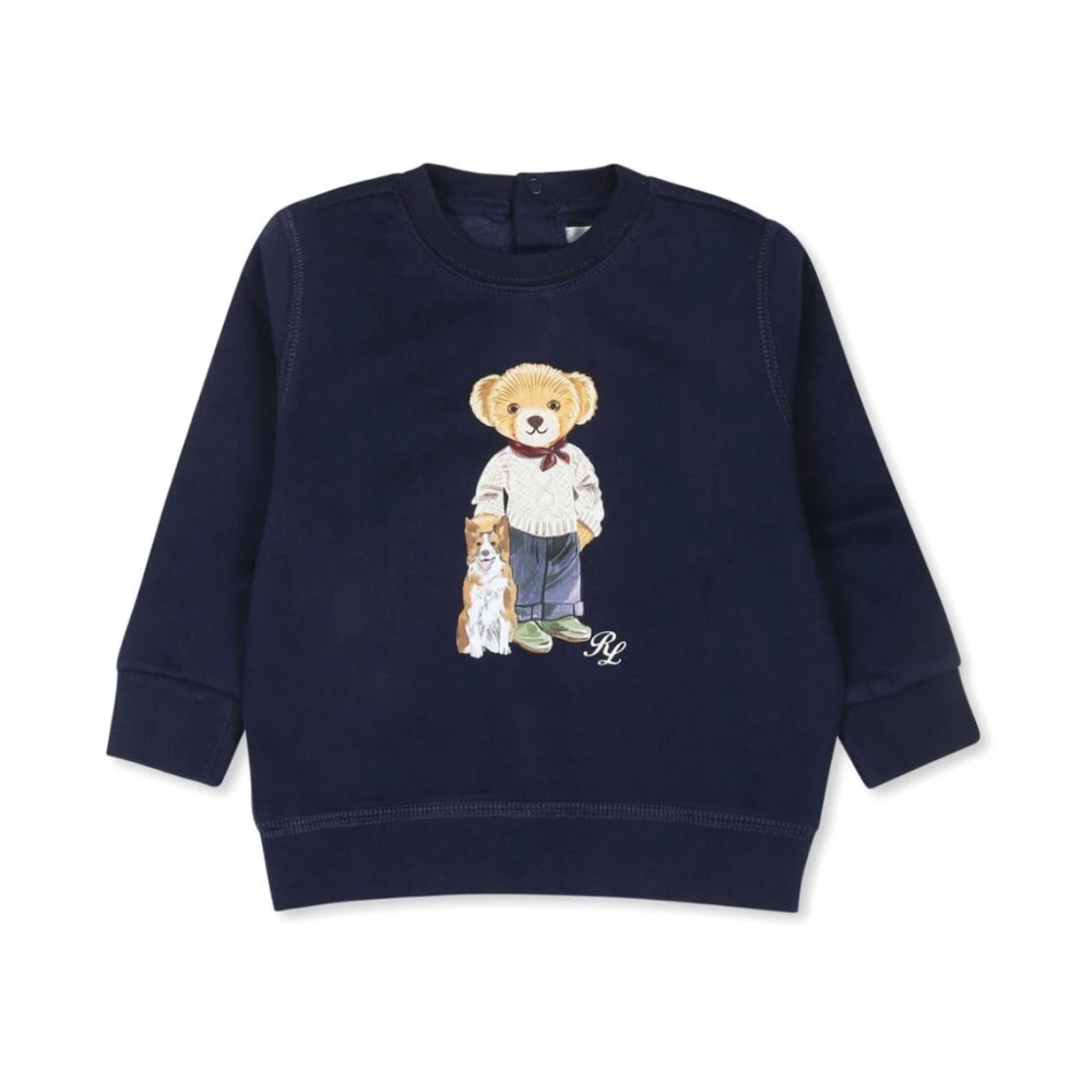 Polo Ralph Lauren Bear Stickad Sweatshirt Blue, Unisex