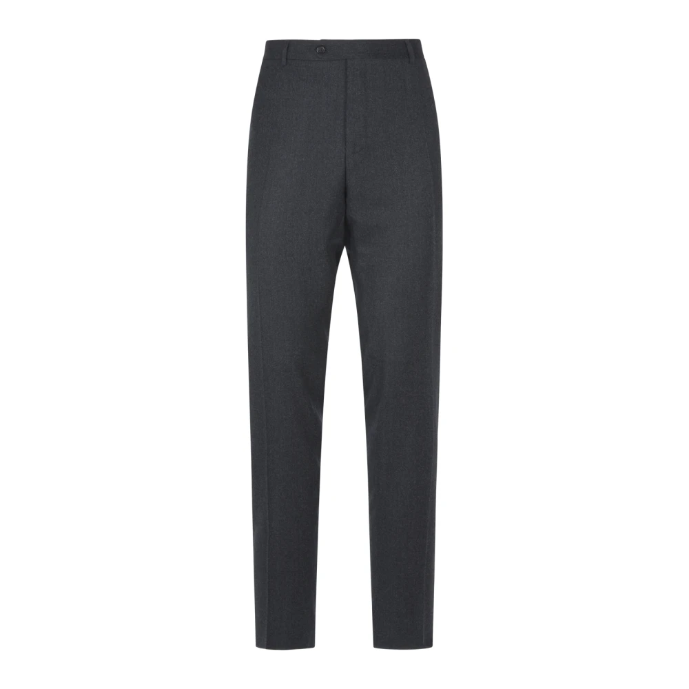 Canali Mouwdetail Modieuze Top Gray Heren