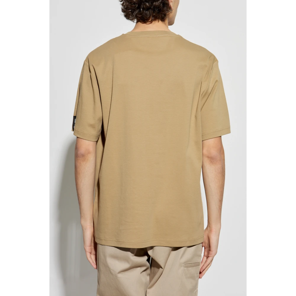 Iceberg T-shirt met patches Beige Heren