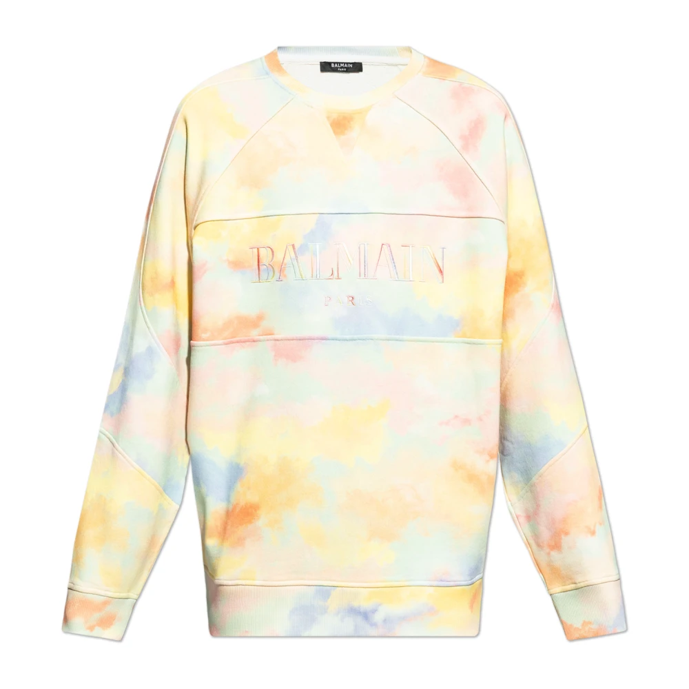 Balmain Sweatshirt met Logo Multicolor Heren