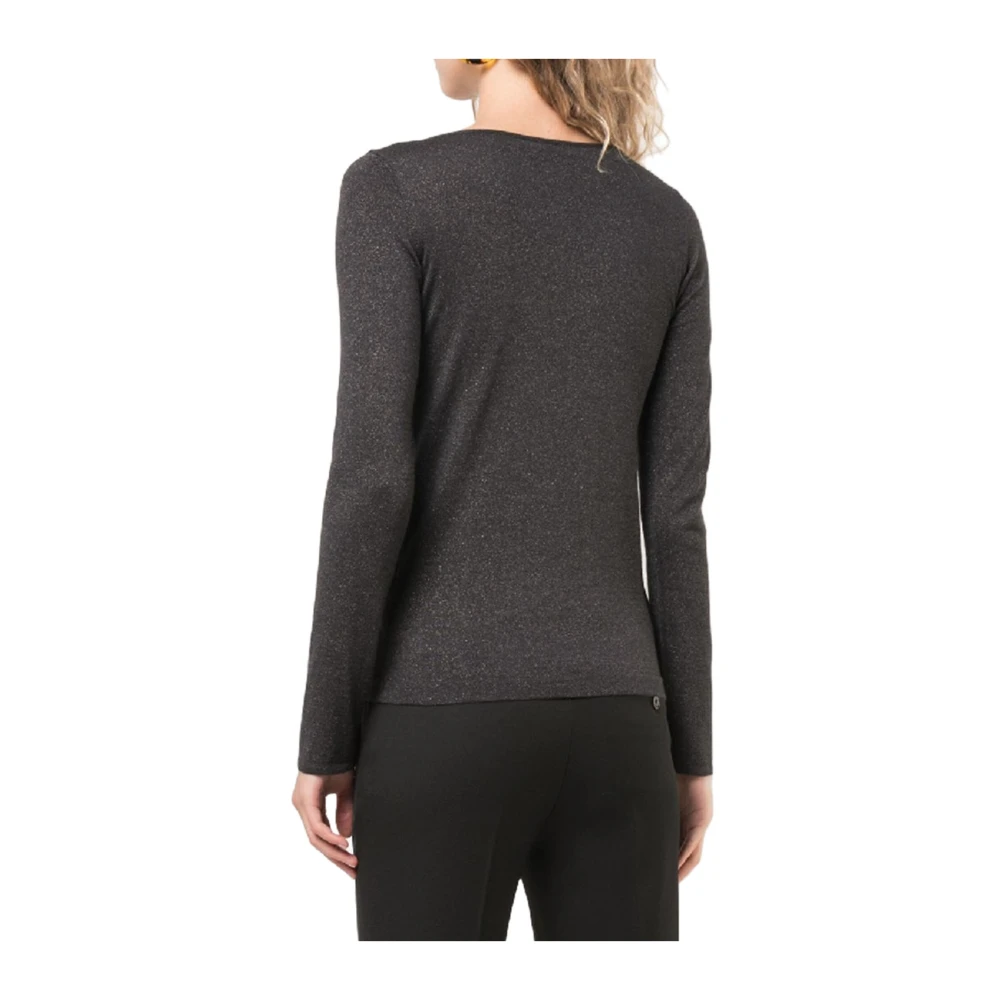 BRUNELLO CUCINELLI Luxe Cashmere Crewneck Sweater Black Dames