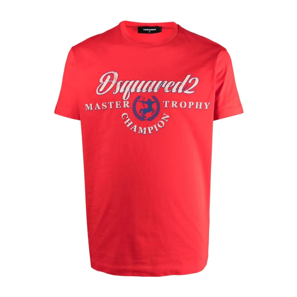 Dsquared2 Rode Cool Fit T-Shirt Red Heren