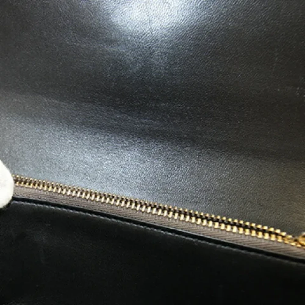 Bvlgari Vintage Pre-owned Leather wallets Gray Dames