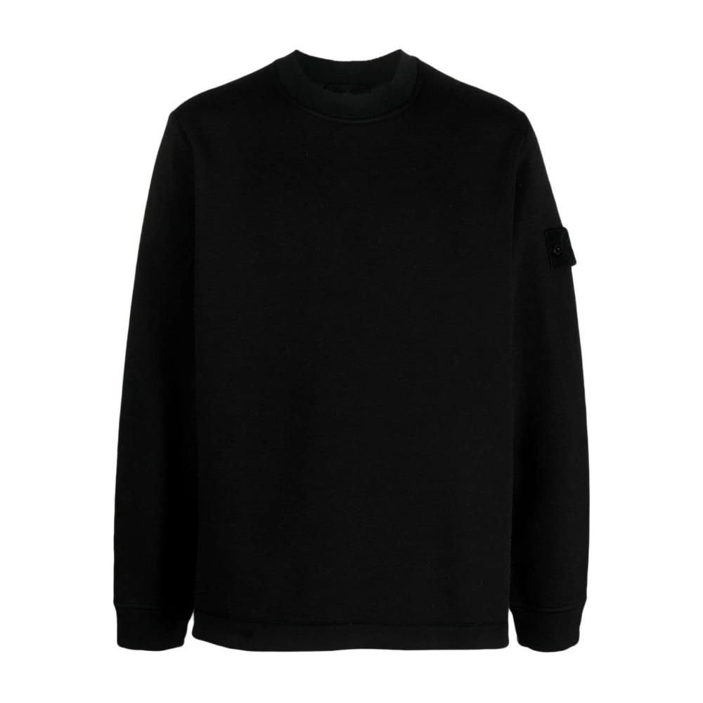 Stone Island Zwarte Sweatshirts voor Heren Aw23 Black Heren