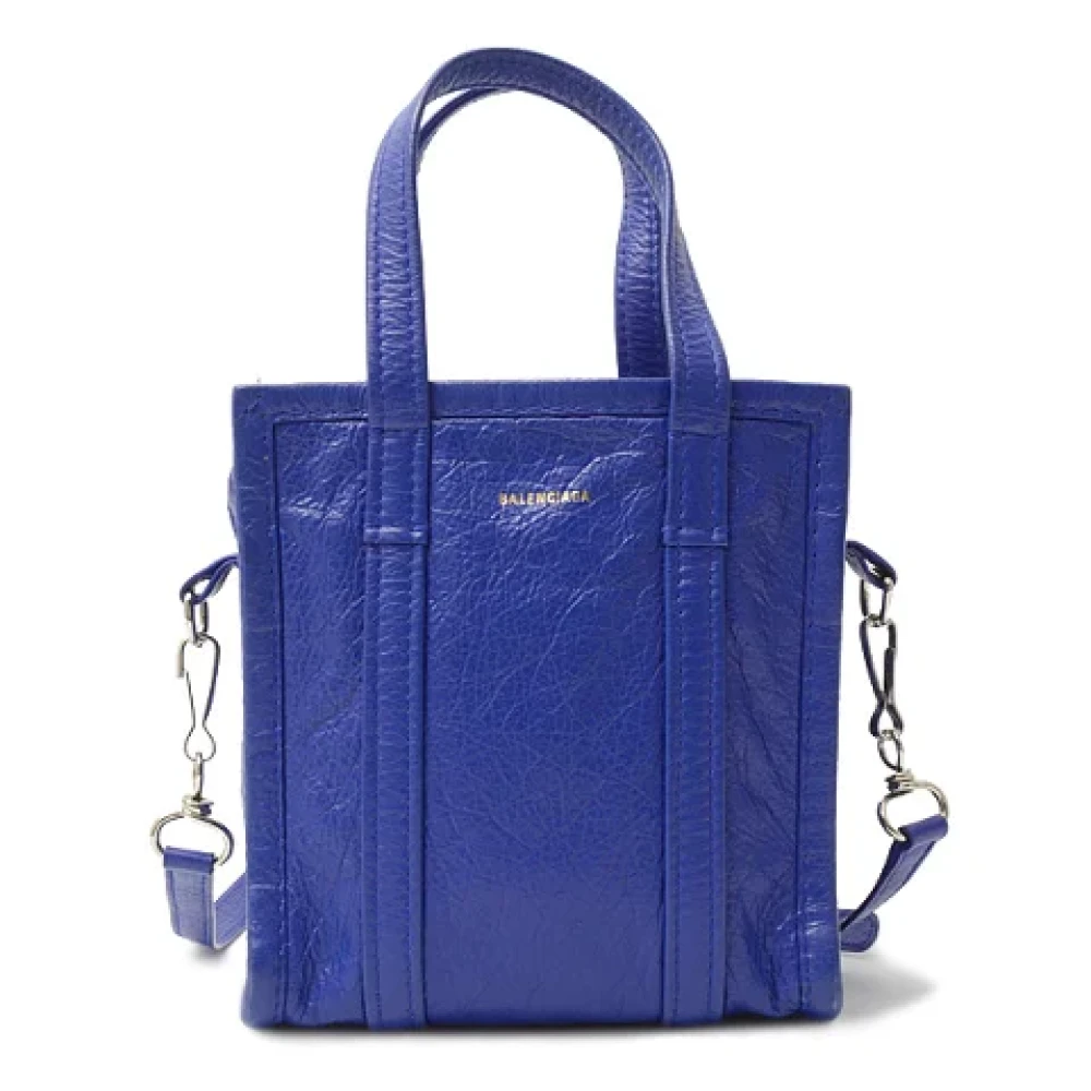 Balenciaga Vintage Pre-owned Leather handbags Blue Dames