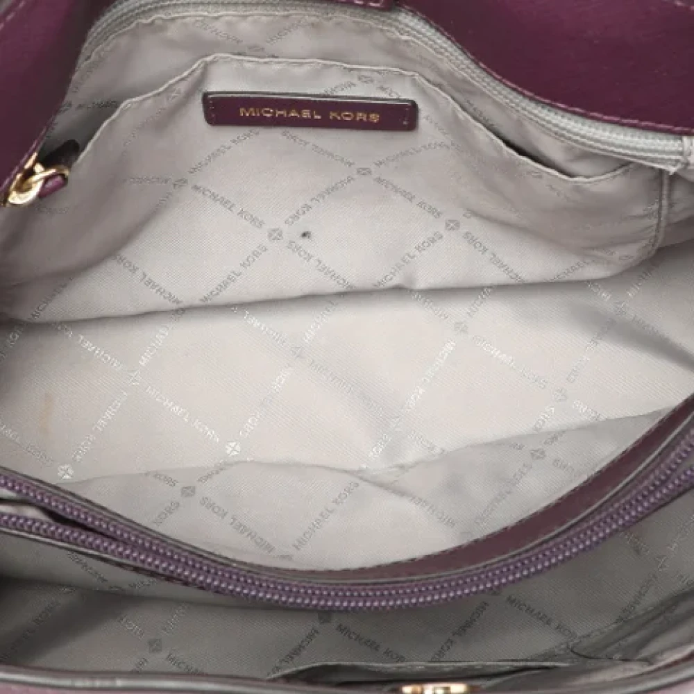 Michael Kors Pre-owned Leather handbags Purple Dames