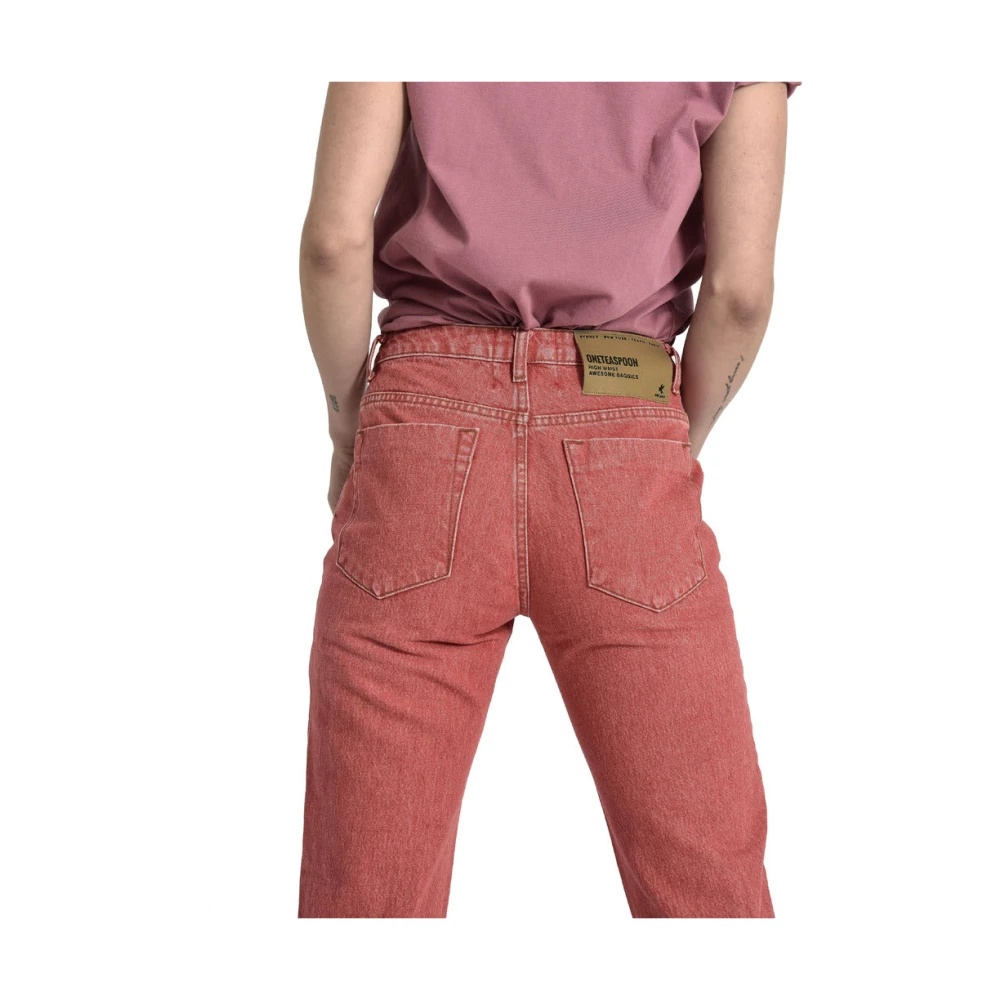 One Teaspoon Kleding Jeans Red Dames