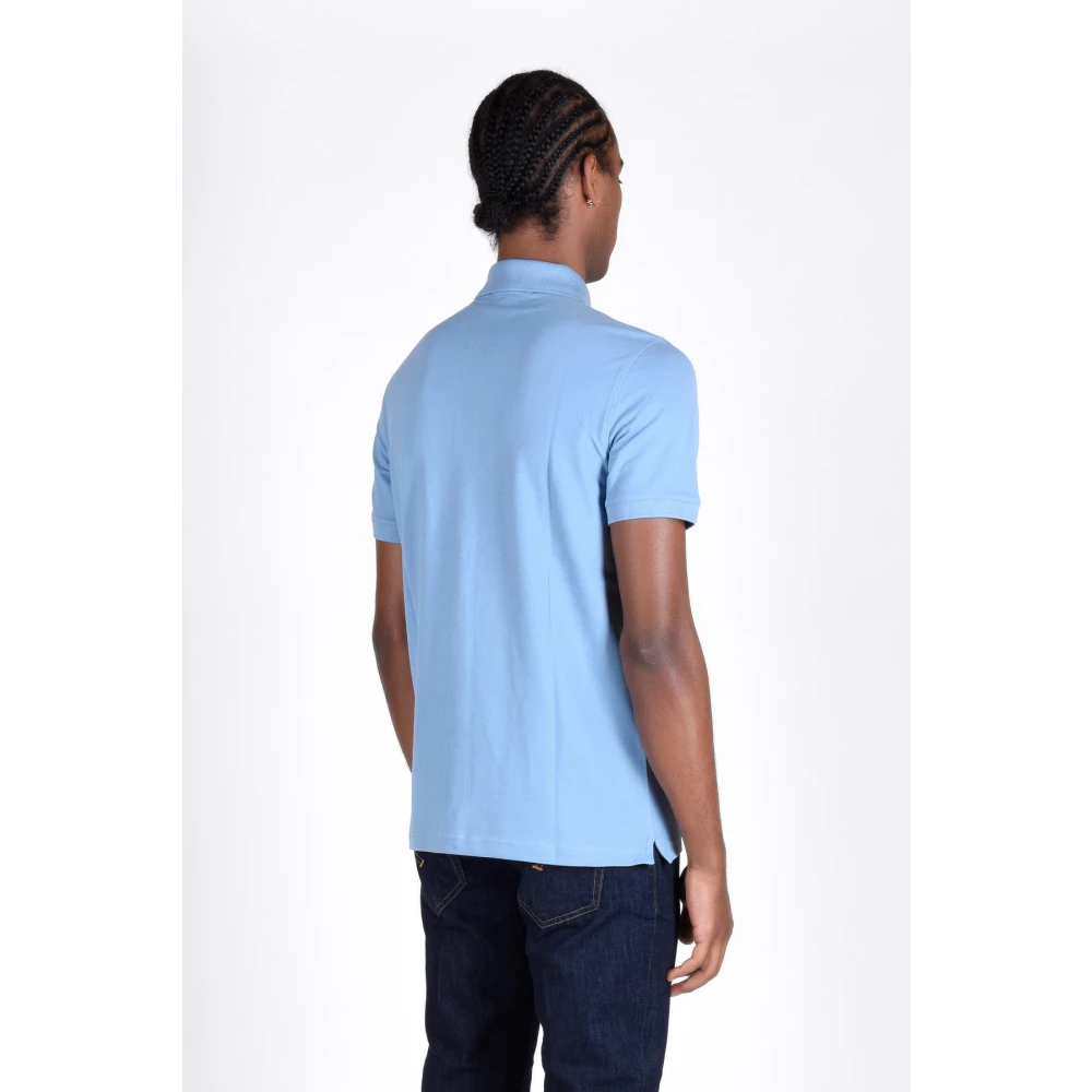 K-way Katoenen Polo Shirt voor Mannen Blue Heren