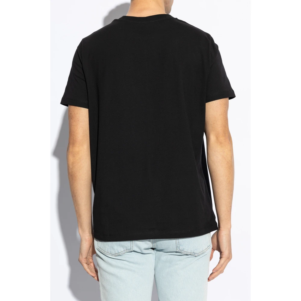 A.p.c. T-shirt met logo Black Heren