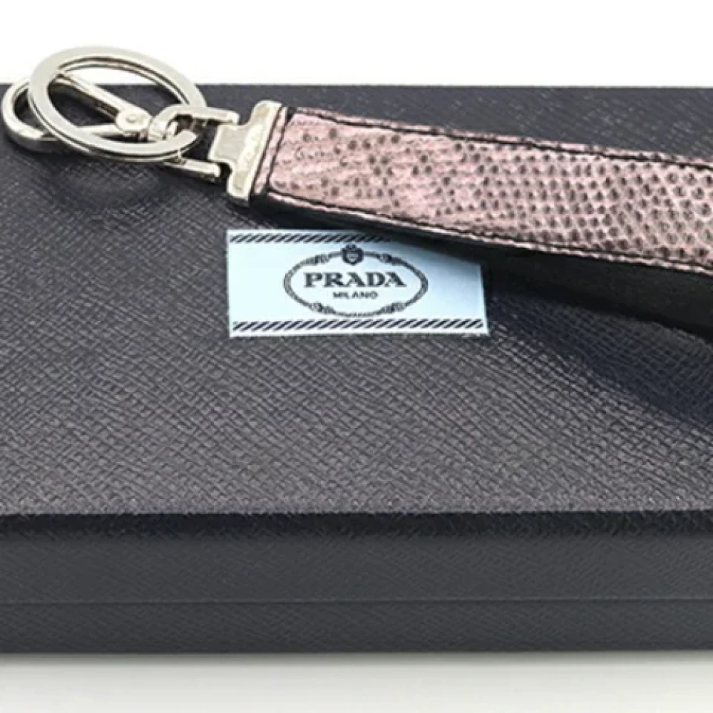 Prada Vintage Pre-owned Leather key-holders Pink Dames