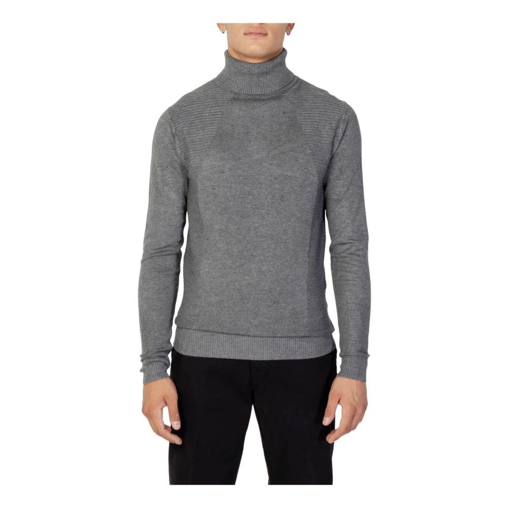 Antony Morato Men's Grey Turtleneck Knitwear